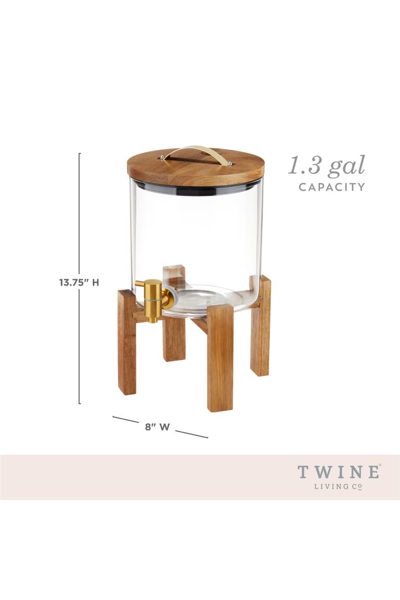 Modern Manor Drink Dispenser, Alternate, color, Brown