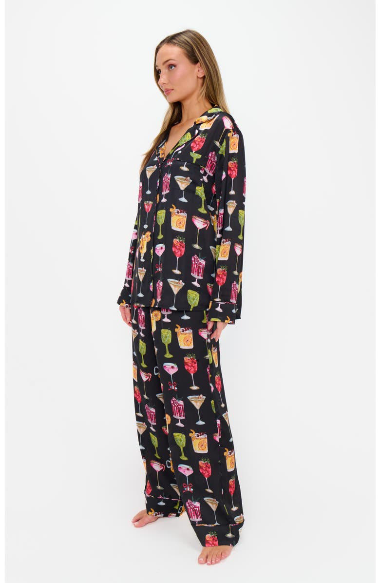 Show Me Your Mumu Classic PJ Set, Alternate, color, Holiday Cocktails Silky