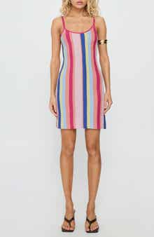 Yazmine Stripe Knit Minidress