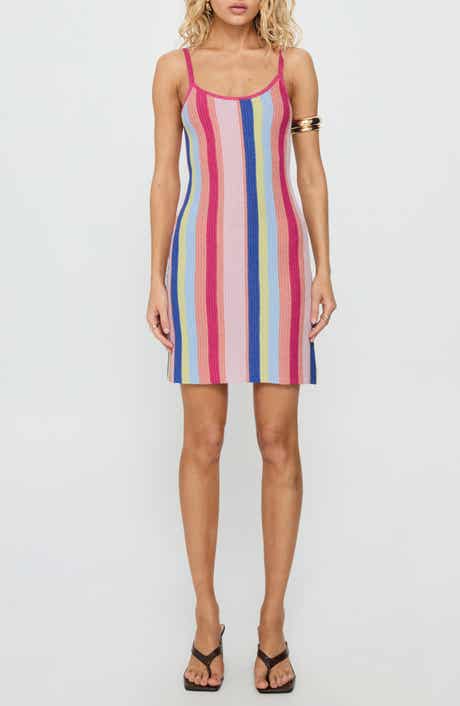 Princess Polly Yazmine Stripe Knit Minidress