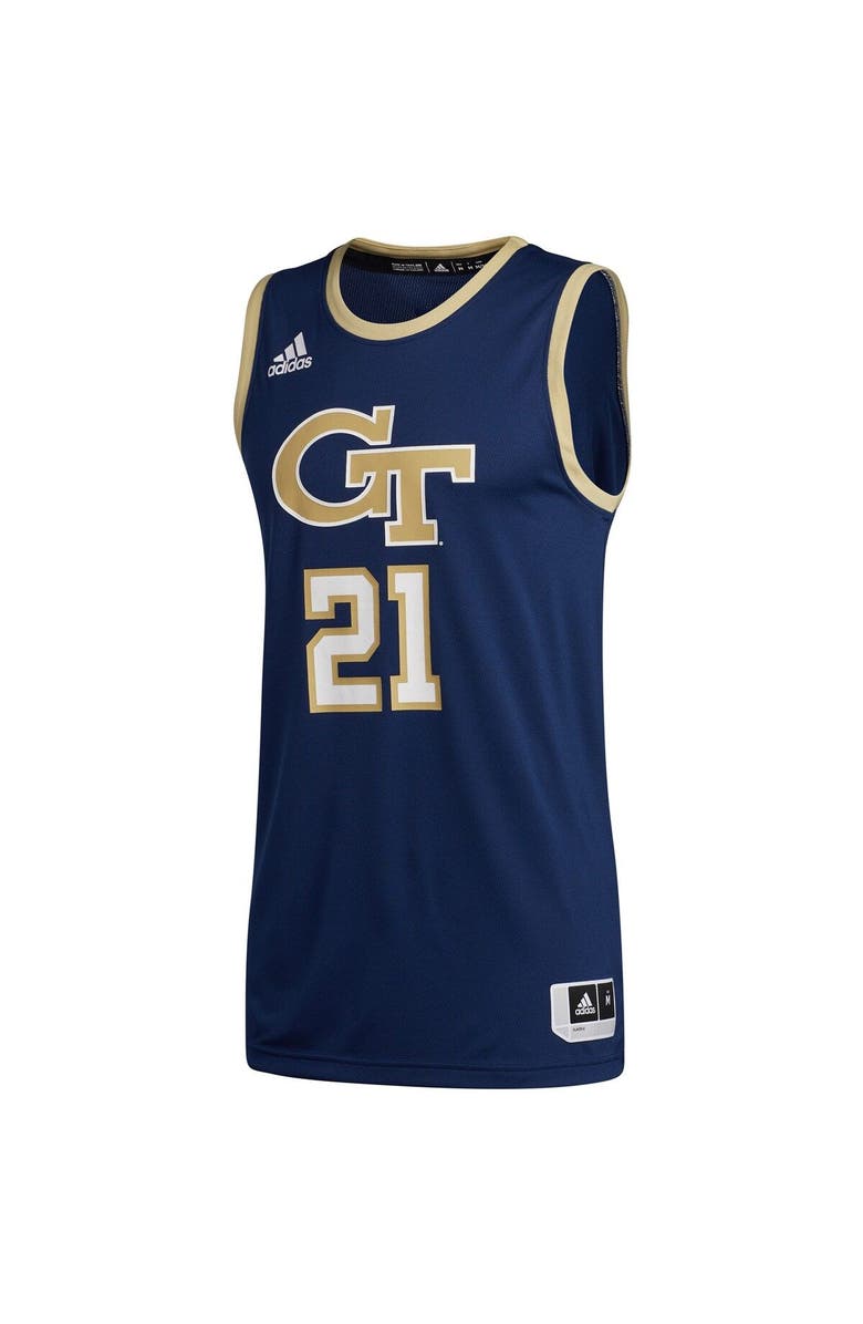 adidas Men's adidas #21 Navy Georgia Tech Yellow Jackets Swingman Basketball Jersey, Alternate, color, Navy