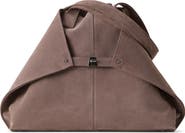 Akris Medium AI Suede Convertible Shoulder Tote