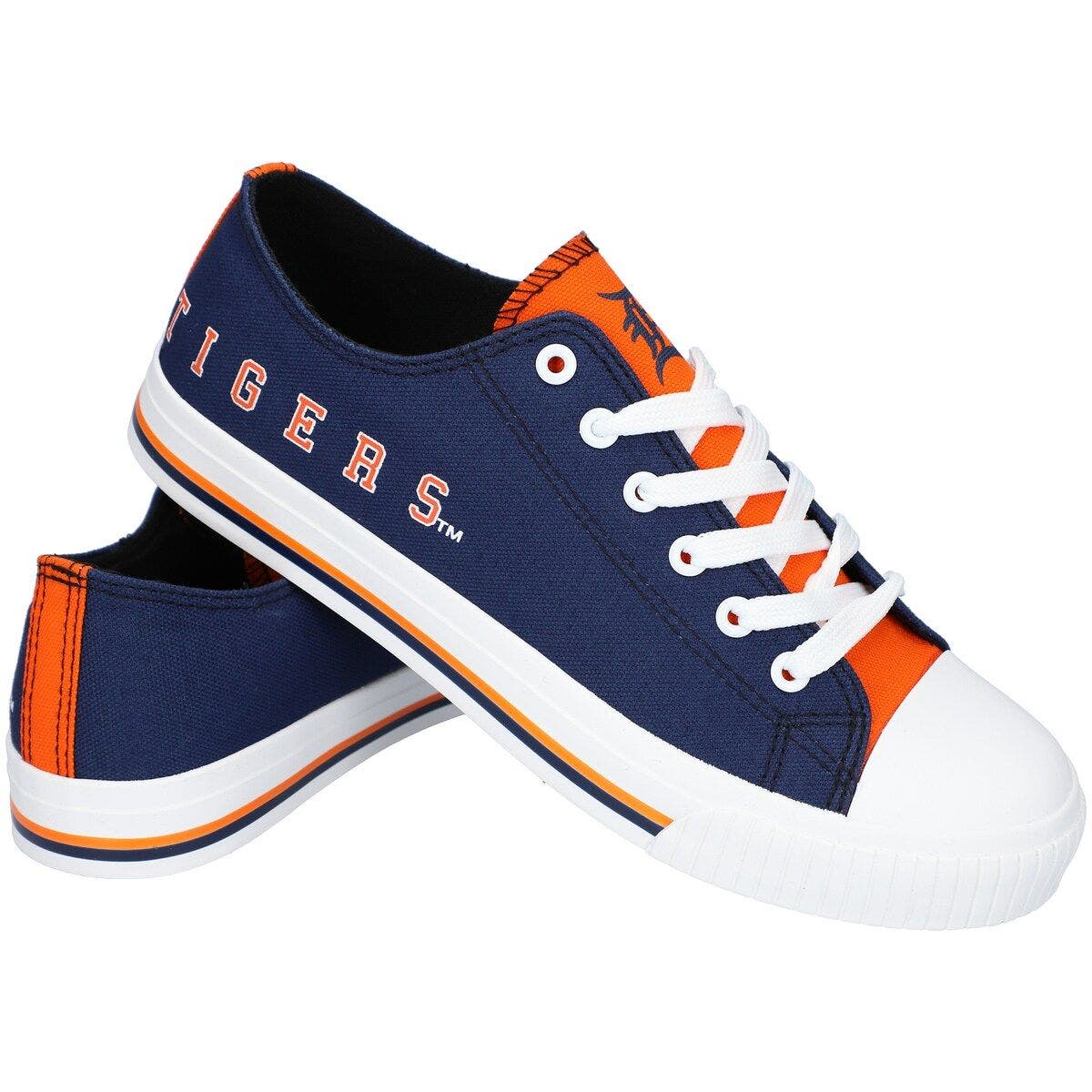 FOCO Men's FOCO Detroit Tigers Tonal Wordmark Canvas Shoe, Main, color, 