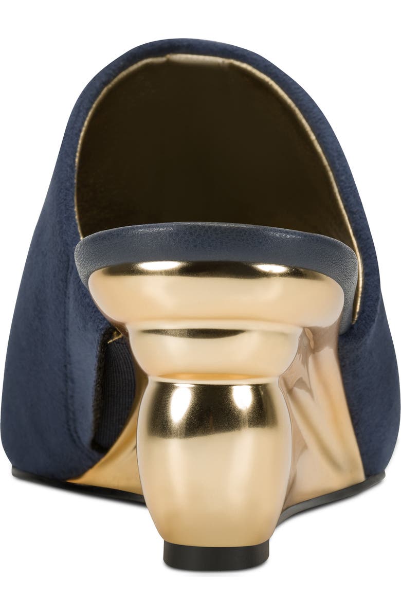 Donna Karan New York Donna Wedge Sandal, Alternate, color, Navy