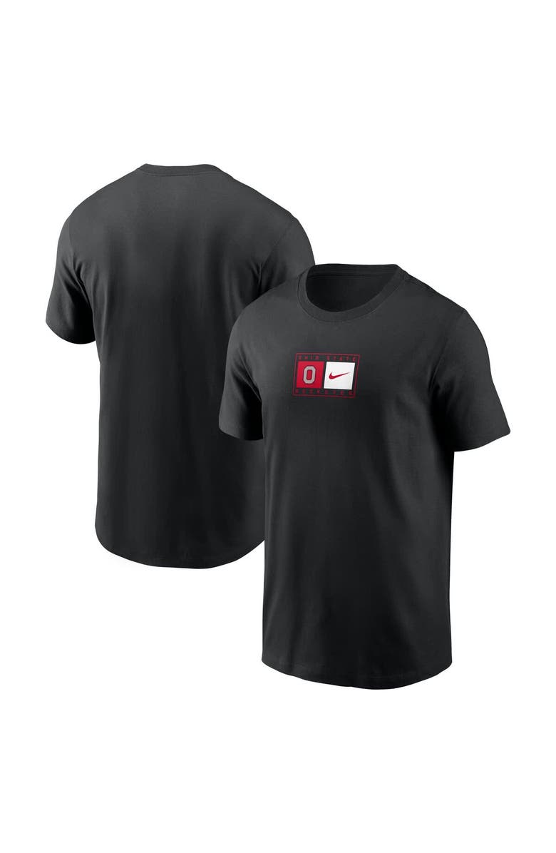 Nike Men's Nike Black Ohio State Buckeyes Campus Logo Swoosh T-Shirt, Main, color,