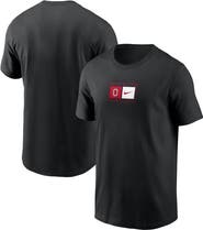 Nike Men's Nike Black Ohio State Buckeyes Campus Logo Swoosh T-Shirt