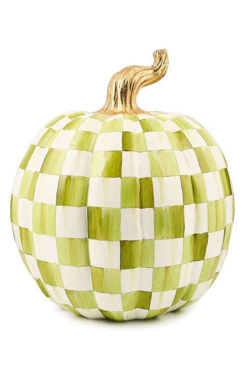 Moss Check Large Pumpkin