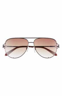 High Key Twist 60mm Gradient Aviator Sunglasses
