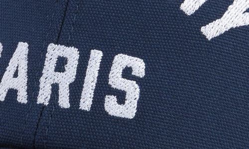 Givenchy Embroidered Cap With Curved Brim And Metal Buckle In Navy