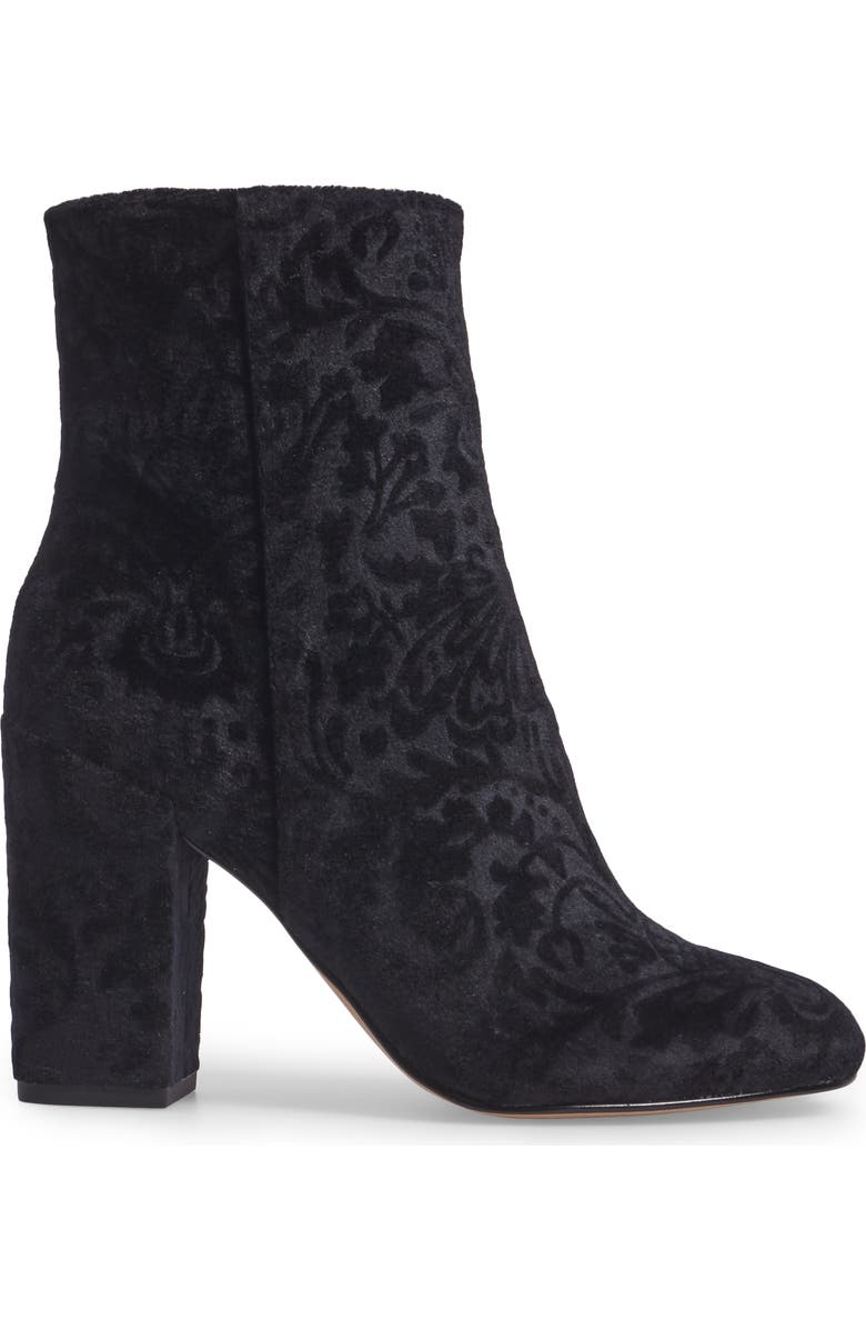 Rebecca Minkoff Floral Velvet Bootie, Alternate, color,