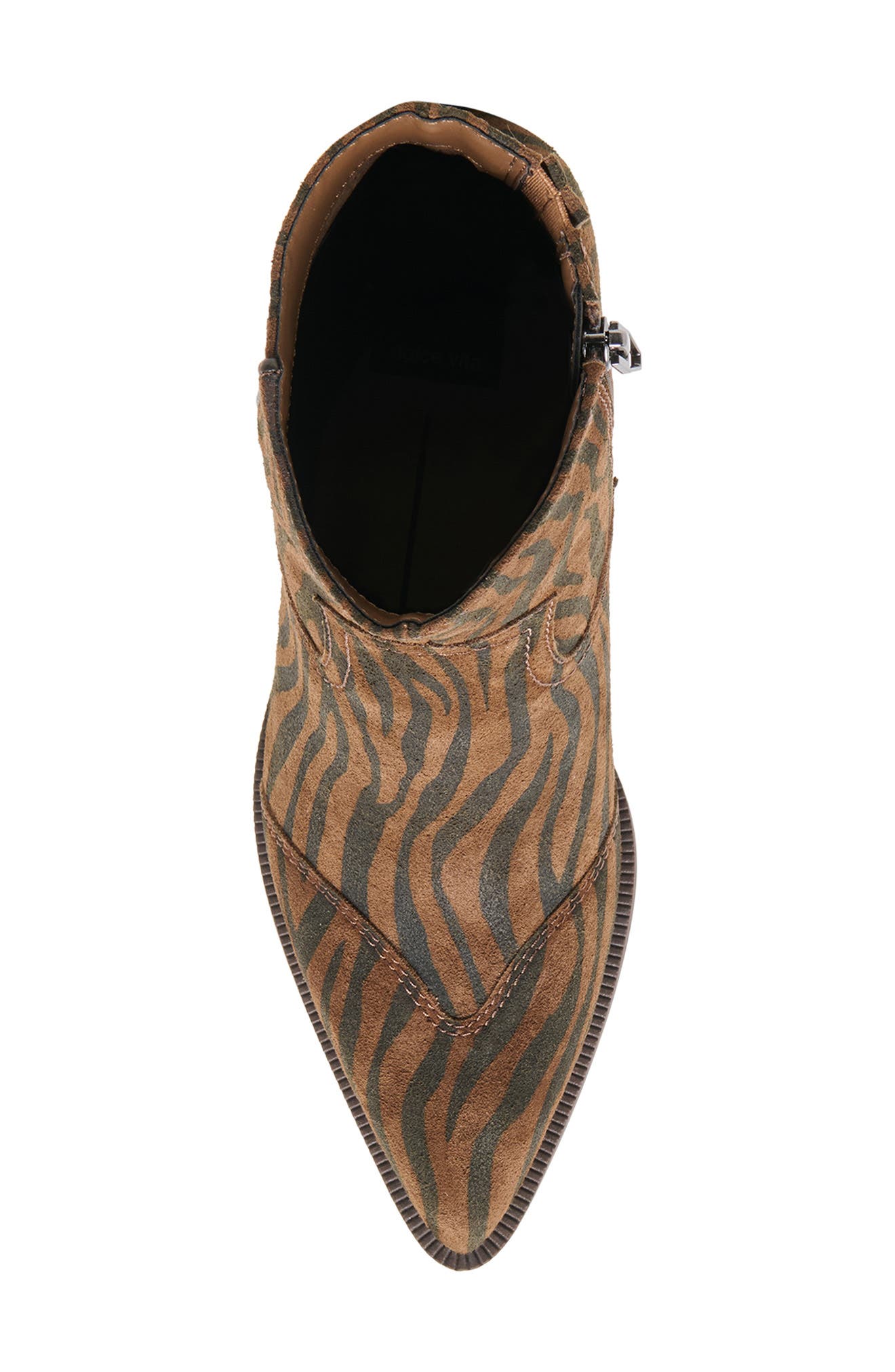 Salma Bootie, Alternate, color, BROWN ZEBRA SUEDE