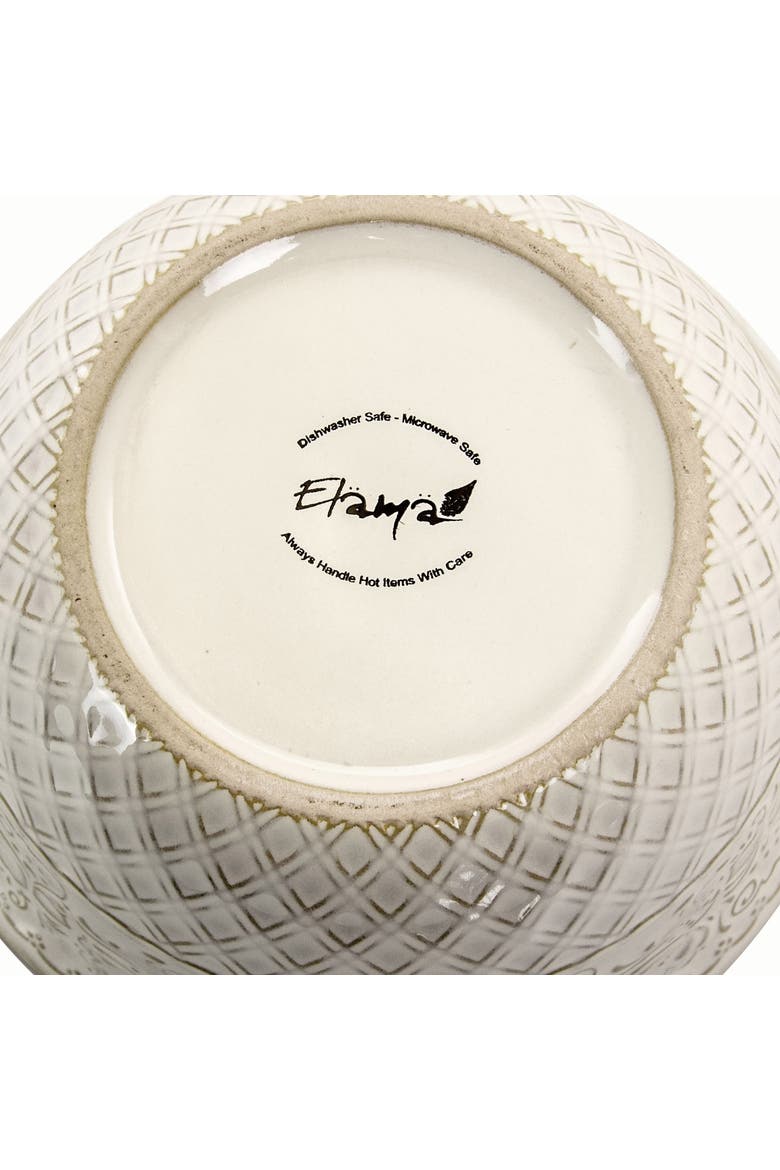 Ivory Lotus 16 Piece Square Dinnerware Set, Alternate, color, White