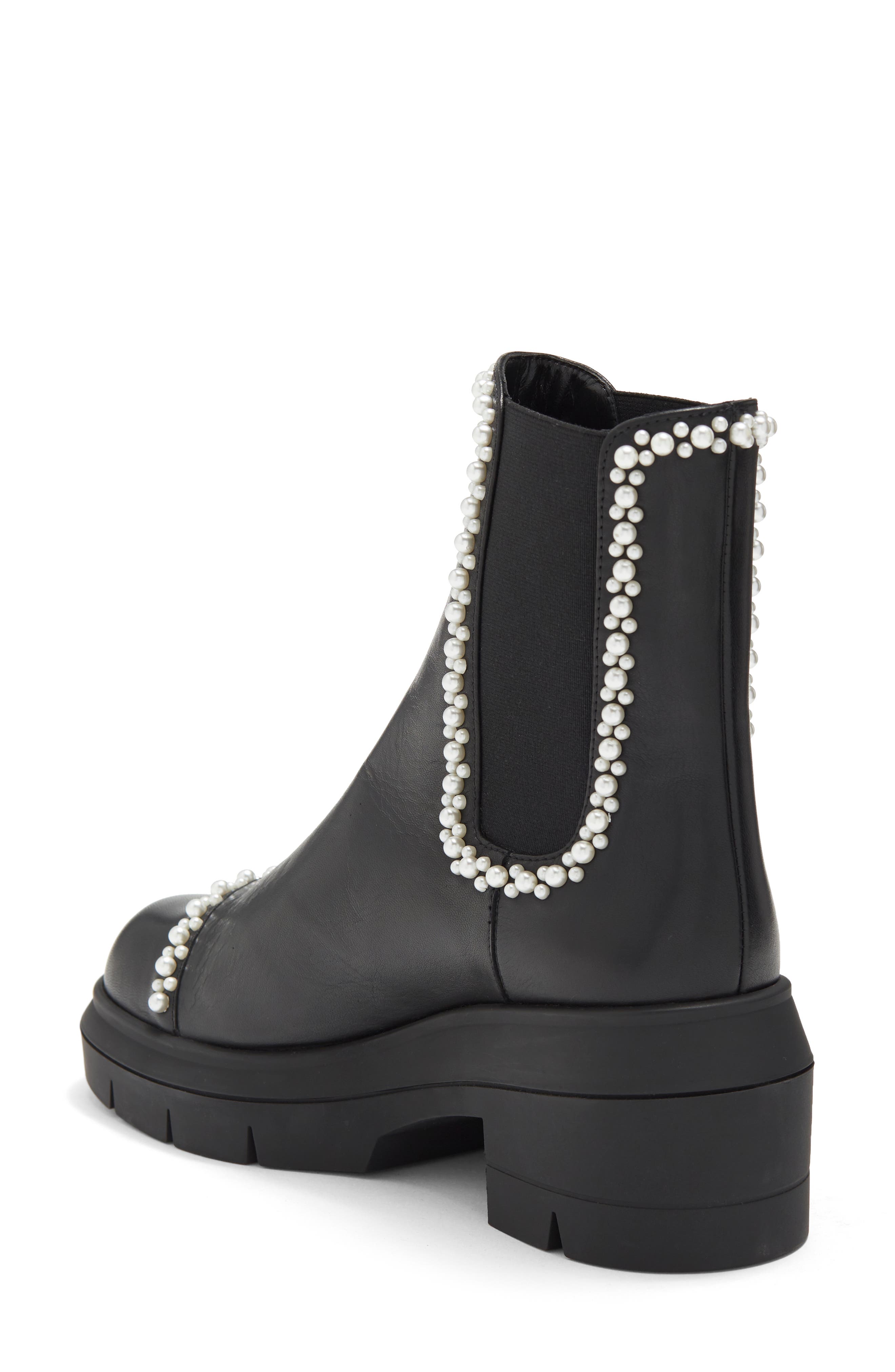 Norah Embellished Bootie, Alternate, color, BLACK
