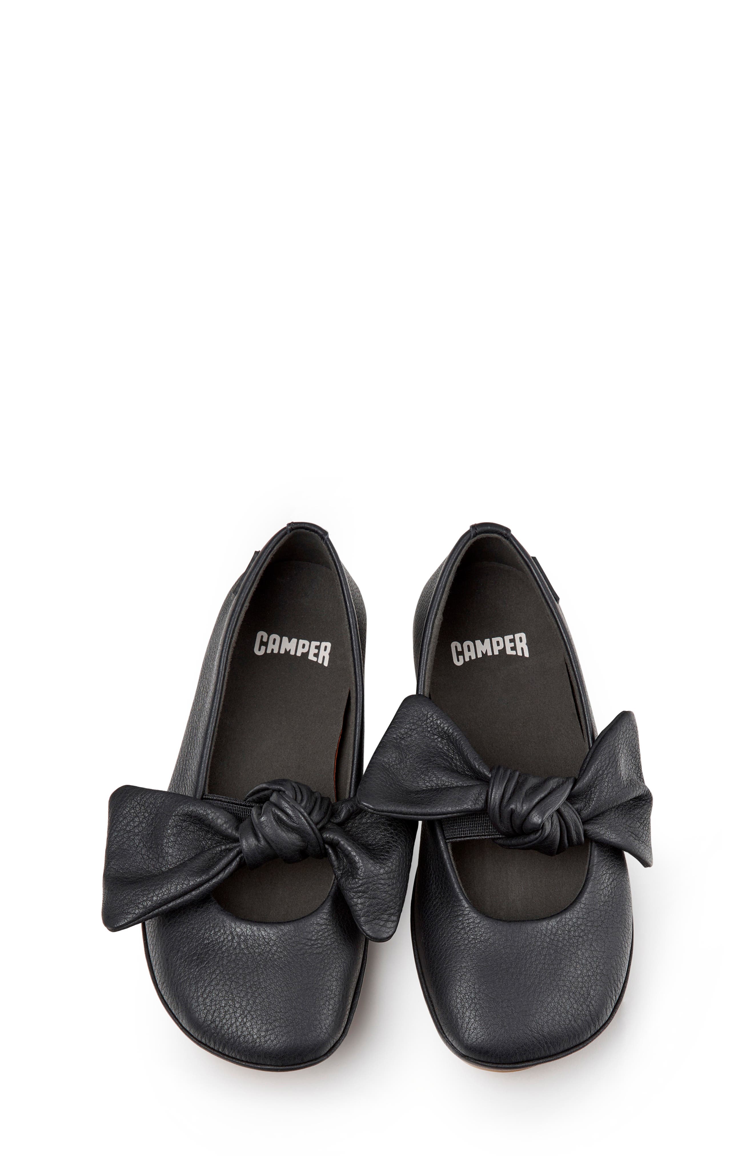 Kids' Right Ballerina Flat, Alternate, color, BLACK