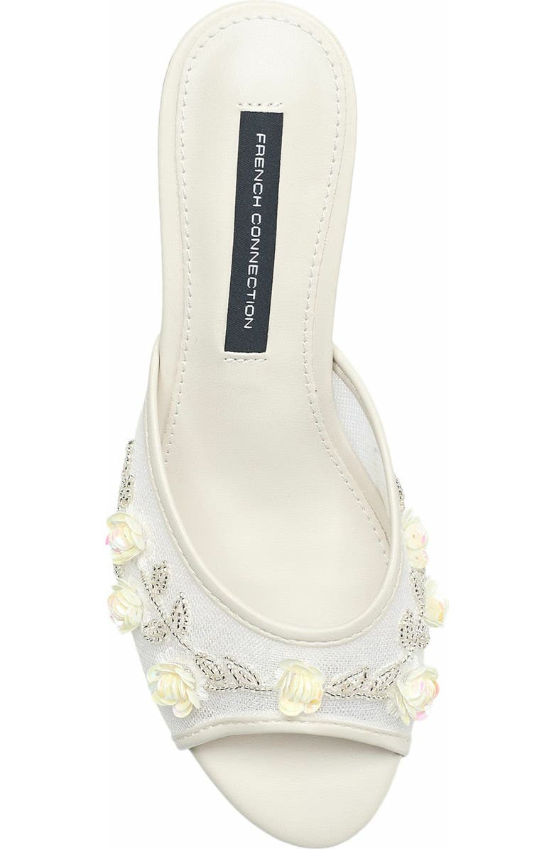 French Connection Ritz Mesh Kitten Heel, Alternate, color, White