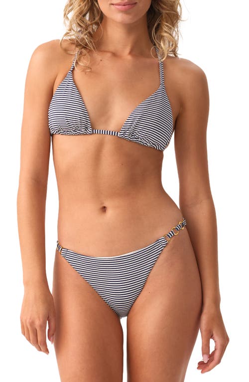 Pq Swim Link Hardware Trim Bikini Bottom In Gray