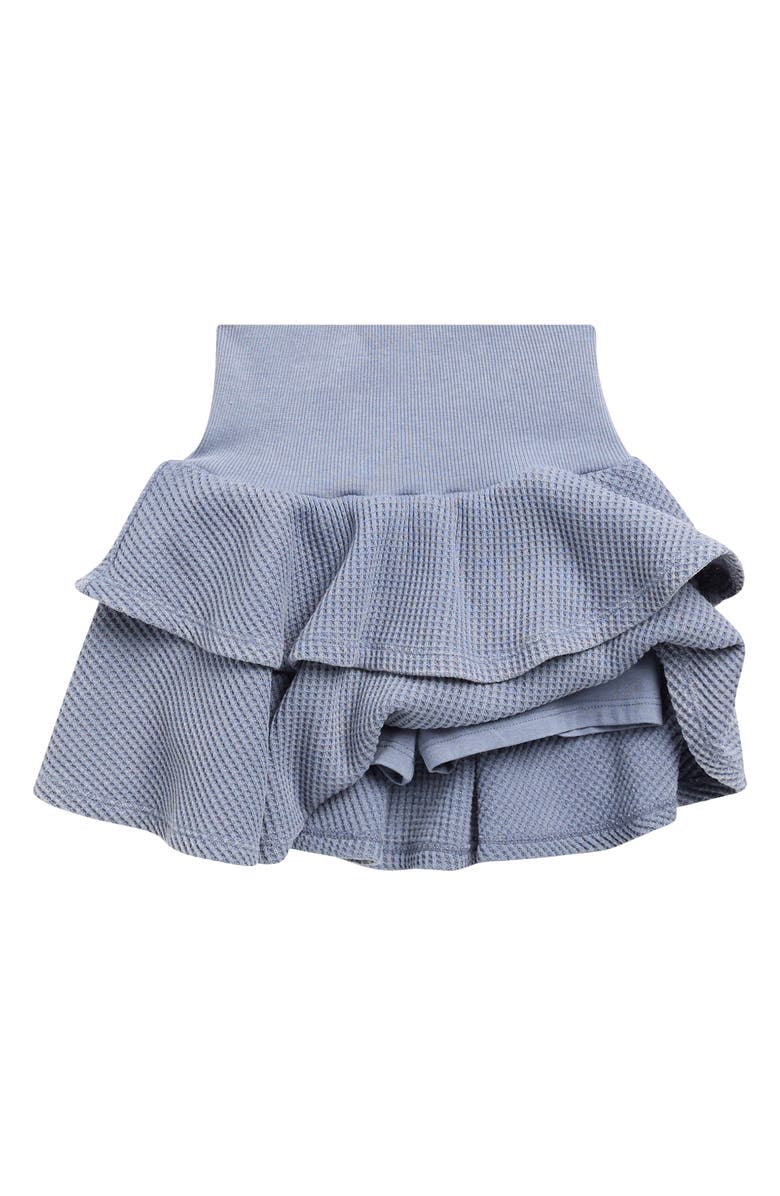 Splendid Kids' Thermal Ruffle Skirt, Alternate, color, Ash Navy