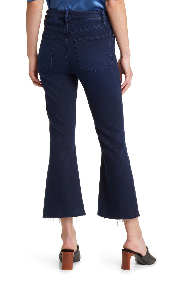 FRAME Le Crop Flare Raw Hem Jeans, Alternate, color, 