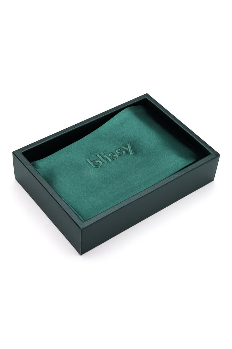 Mulberry Silk Pillowcase, Alternate, color, EMERALD