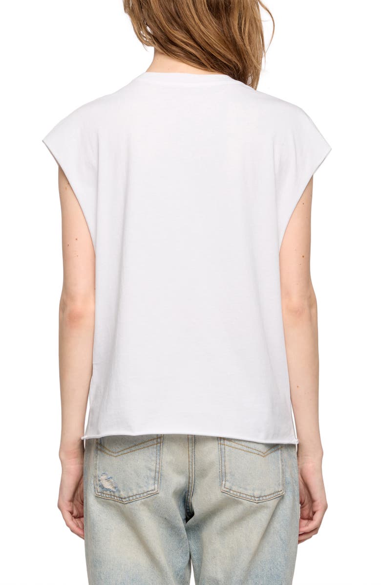 Zadig & Voltaire Cloe Embellished Tee, Alternate, color, White