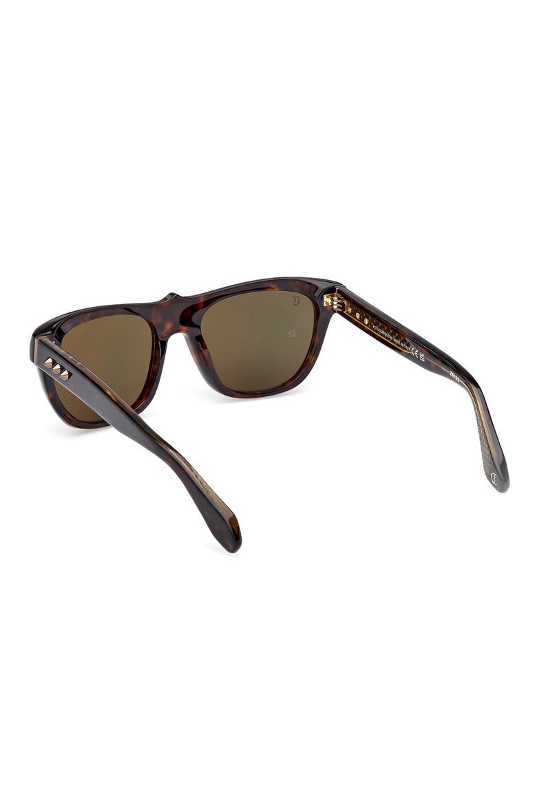 Georges 55mm Square Sunglasses, Alternate, color, HAVANA / BRONZE / ZEISS GREEN