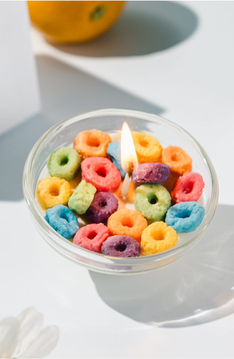 Southlake gifts Mini Cereal Candle Bowl Set, Alternate, color, Multicolored Pastel