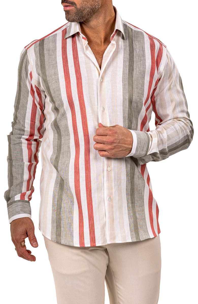 Maceoo Fibonacci Marthy Contemporary Fit Button-Up Shirt, Alternate, color,