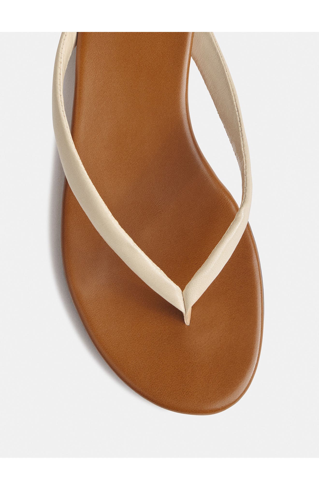 Amelia Flip Flop, Alternate, color, TOFFEE ALMOND LEATHER