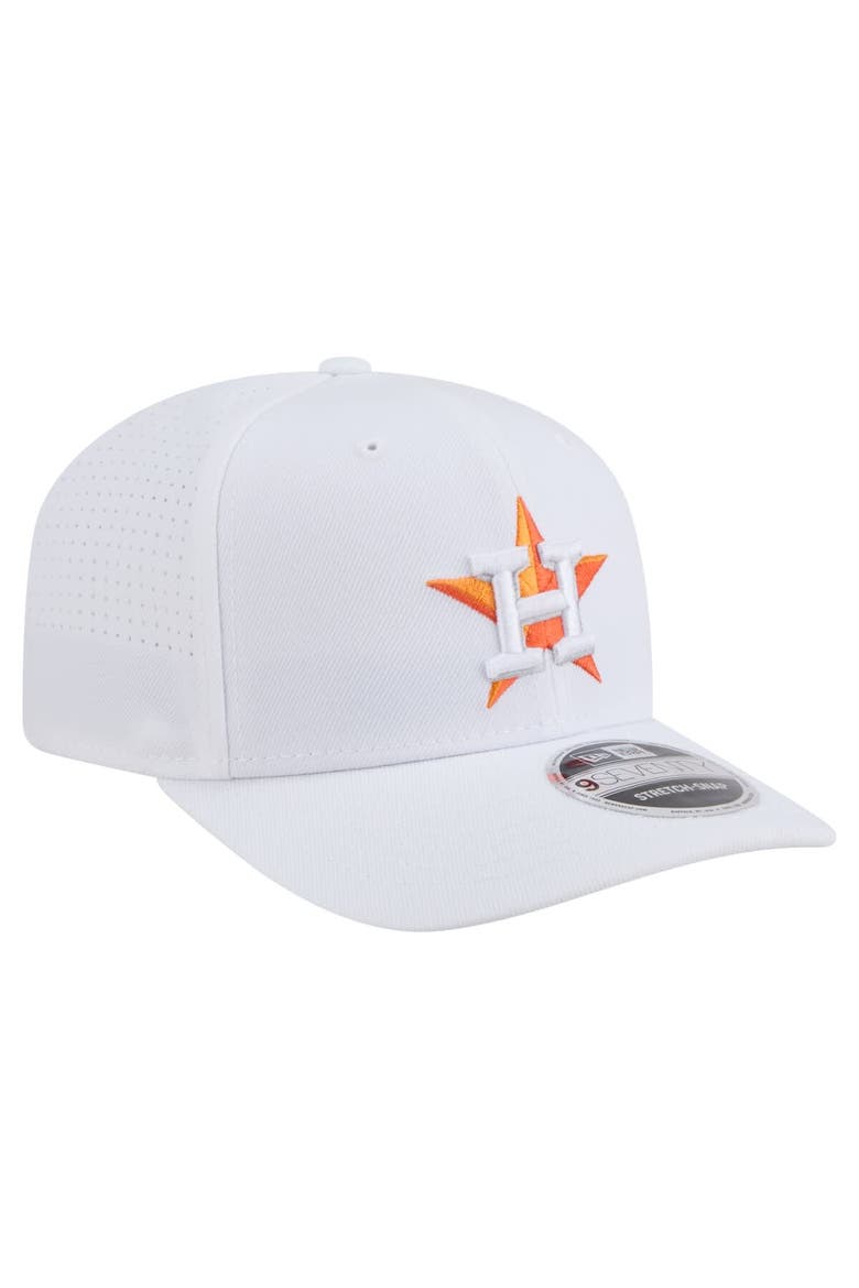 Men's New Era White Houston Astros COOLERA 9SEVENTY Adjustable Hat, Alternate, color, White