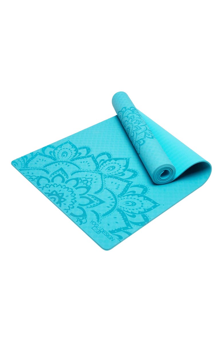 Yoga Design Lab Flow Yoga Mat, Alternate, color, Mandala Aqua