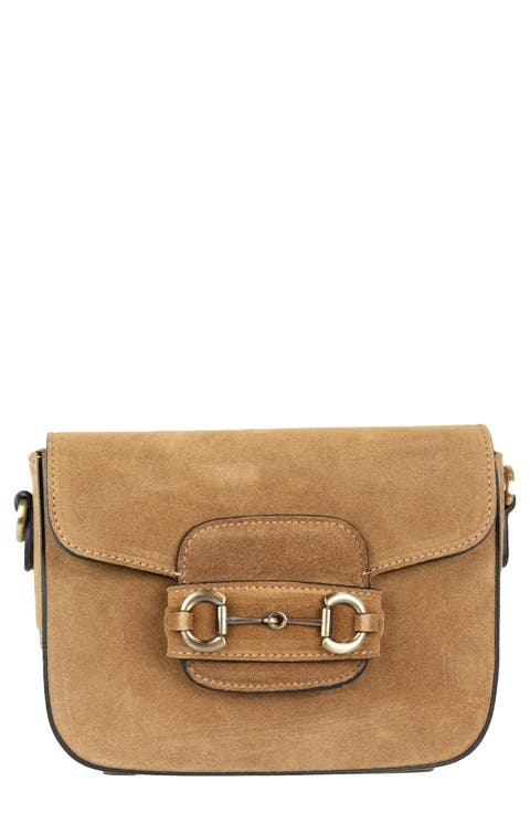 Suede Crossbody Bag