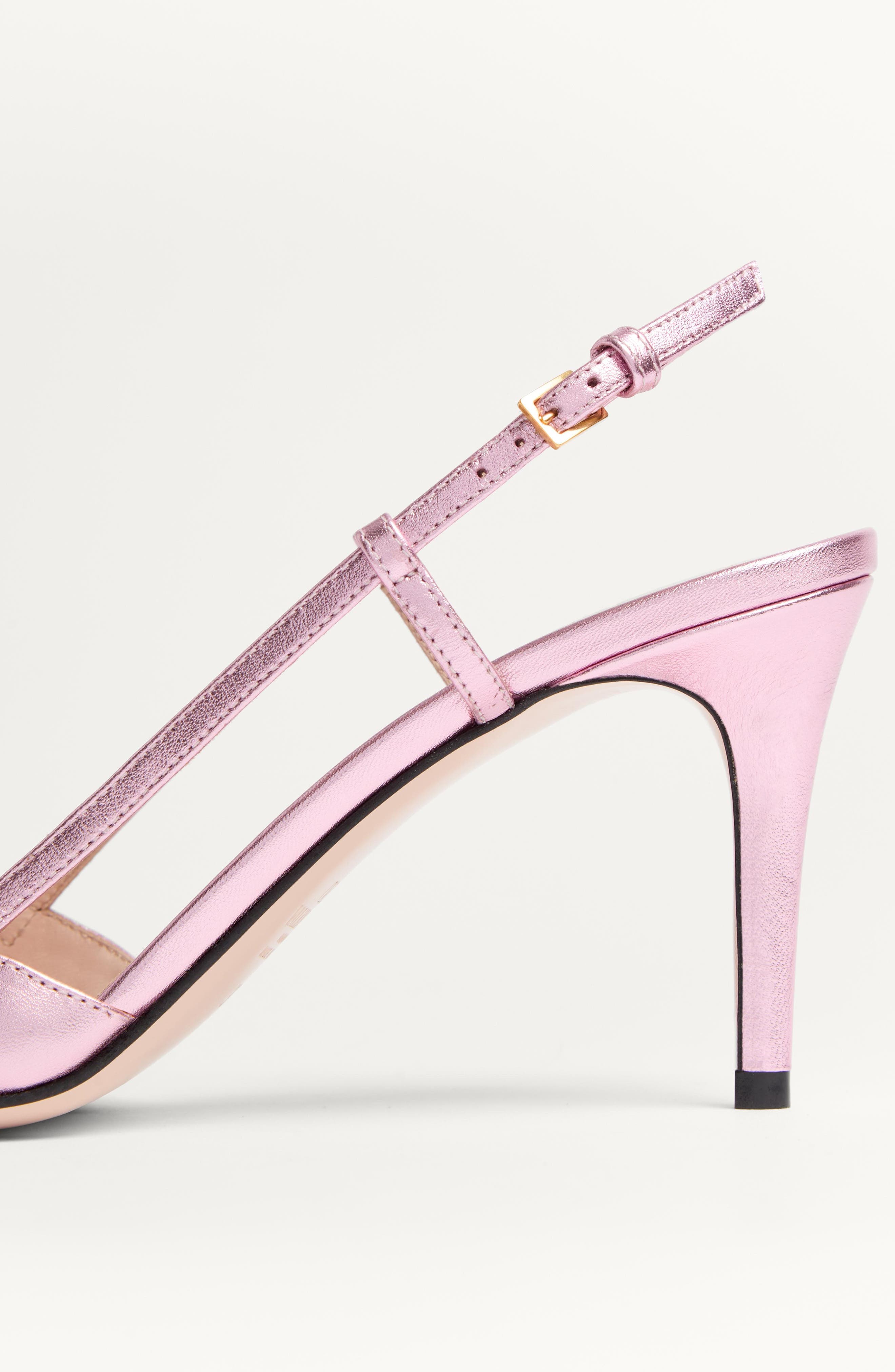 Valentino Garavani VLOGO Pointed Toe Slingback Pump, Alternate, color, 