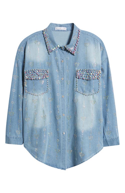 NIKKI LUND NIKKI LUND KEYLA EMBELLISHED BUTTON-UP SHIRT