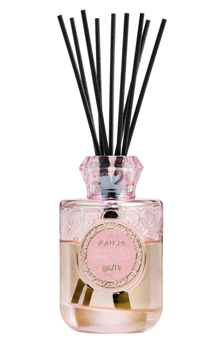 Voluspa Wicked Perfectly Pink Yuzu Reed Diffuser, Main, color, 