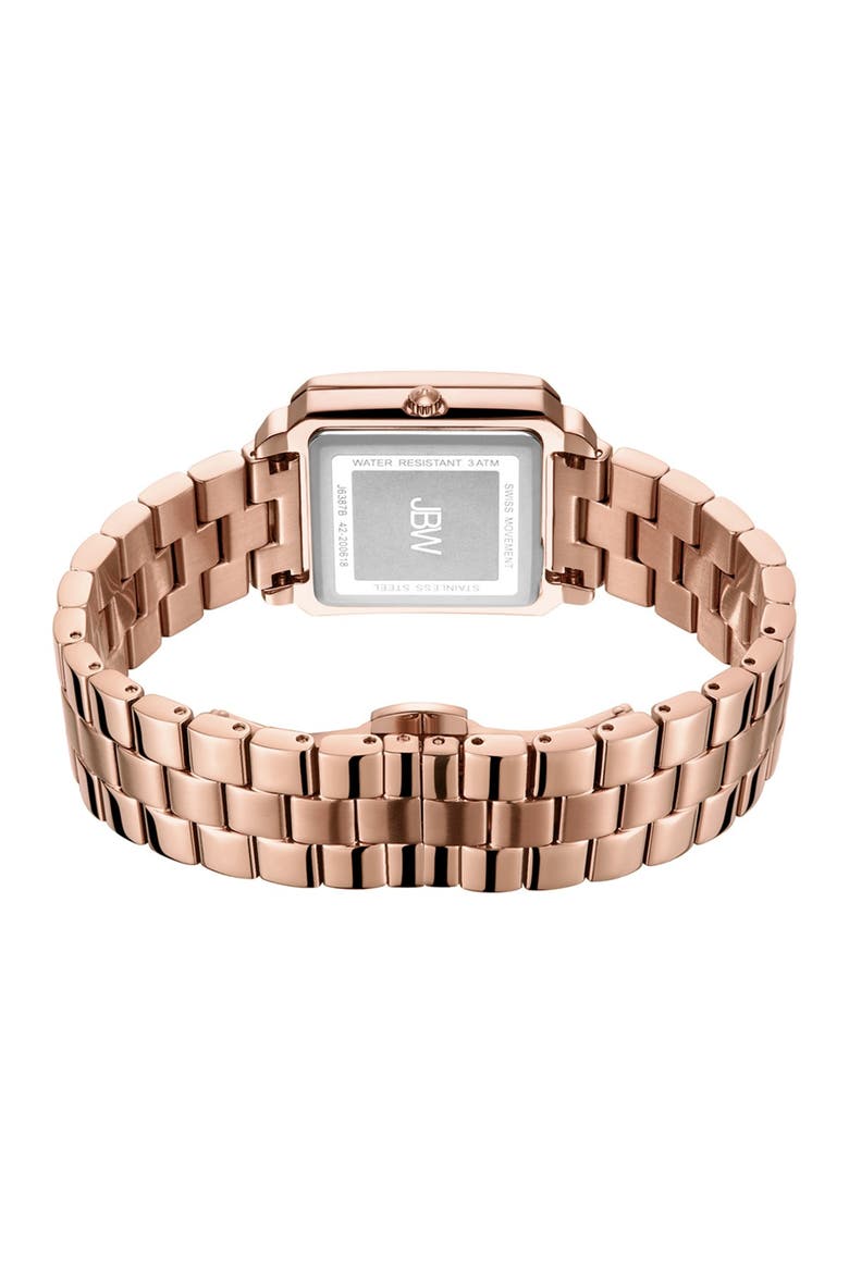Cristal 28 Diamond Bracelet Watch & Bracelet Set, 28mm, Alternate, color, ROSE GOLD