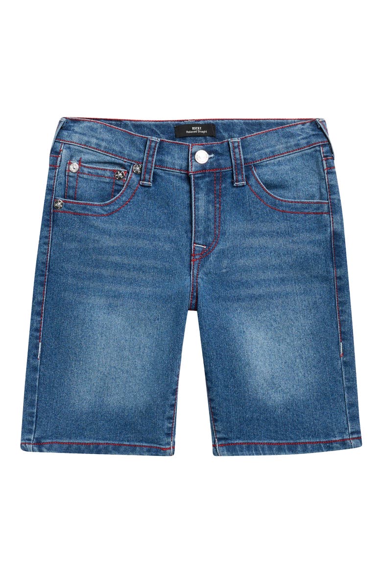 Kids' Denim Shorts, Main, color, RIBLE