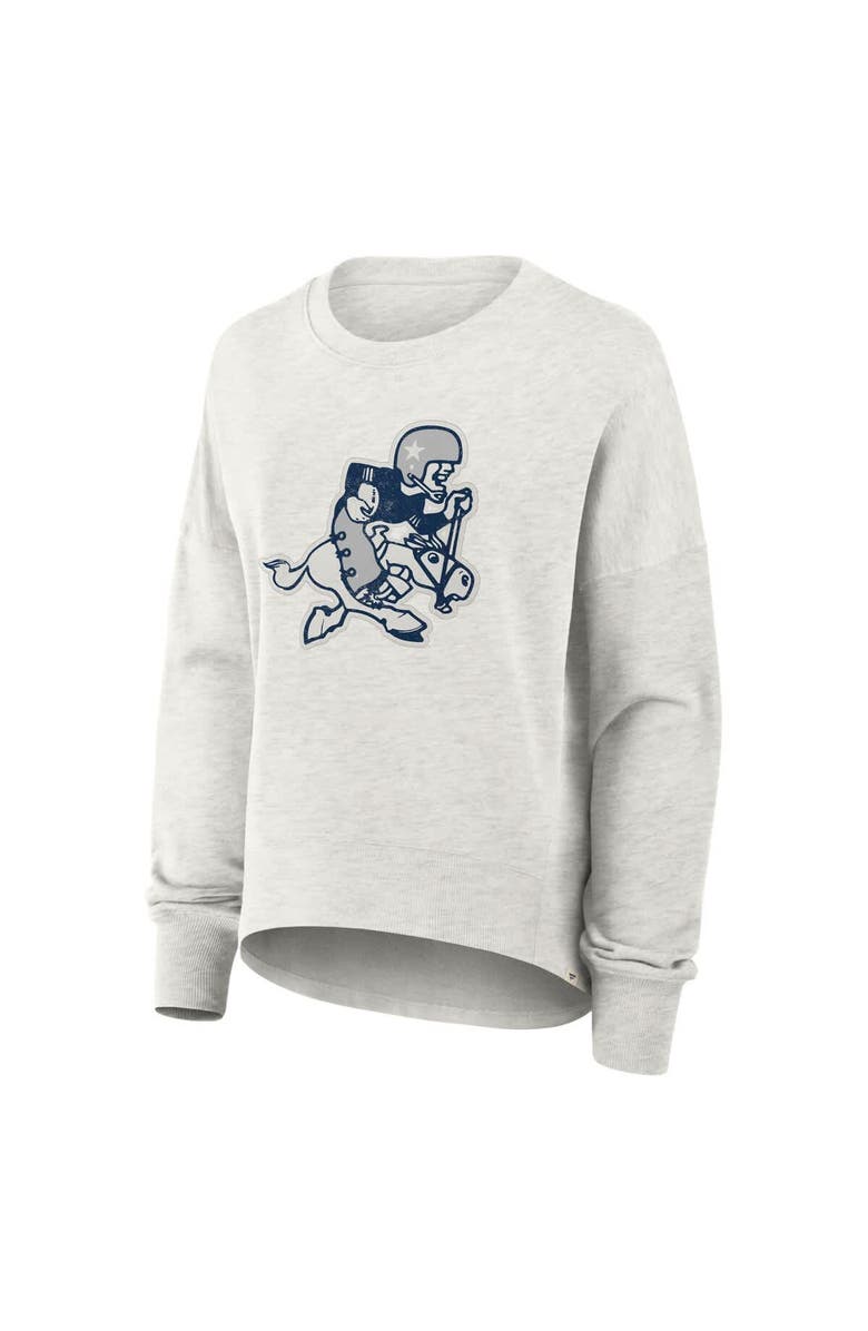 FANATICS Women
s Fanatics Heather Gray Dallas Cowboys Oversized Hometown Pullover Sweatshirt, Alternate, color, Heather Gray