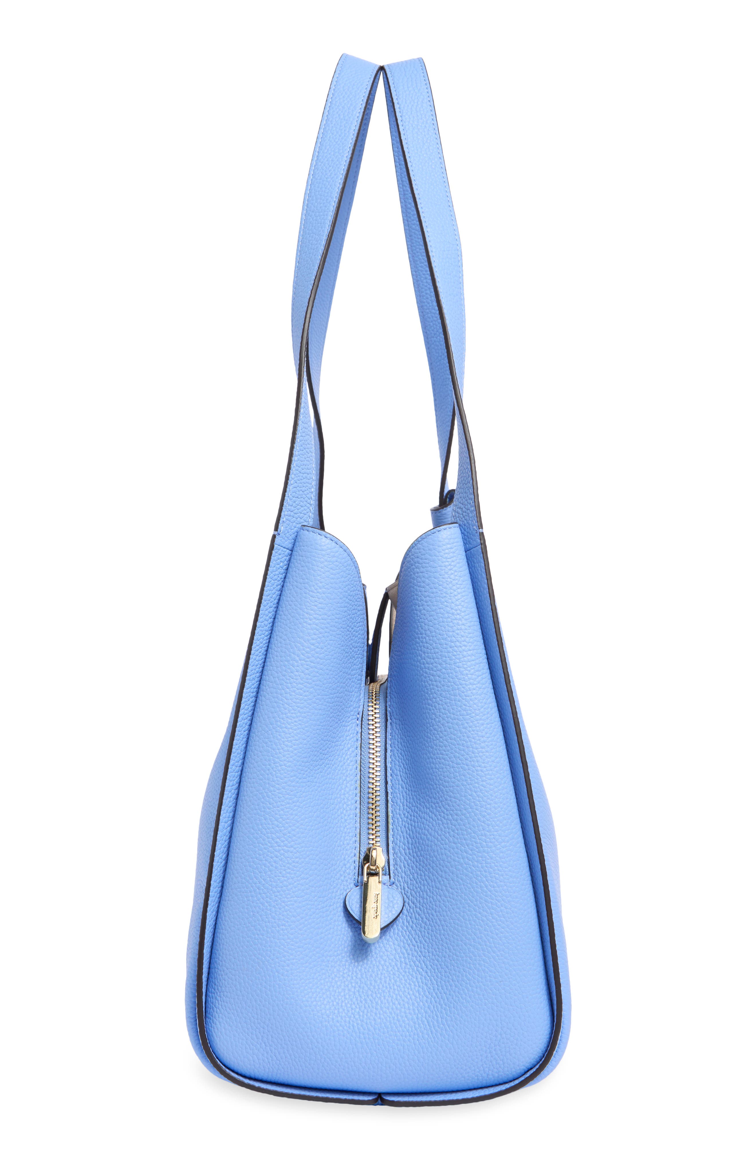 knott large leather shoulder bag, Alternate, color, GENIE BLUE
