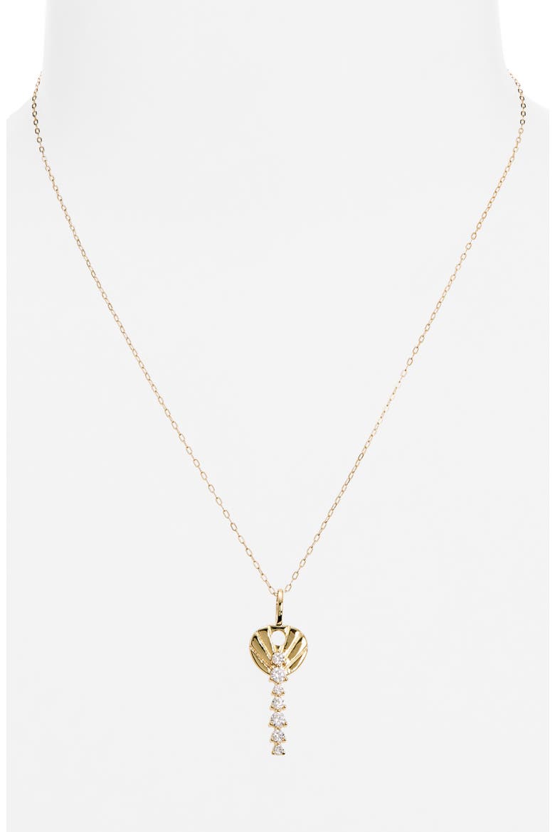 Key Pendant Necklace, Alternate, color, GOLD