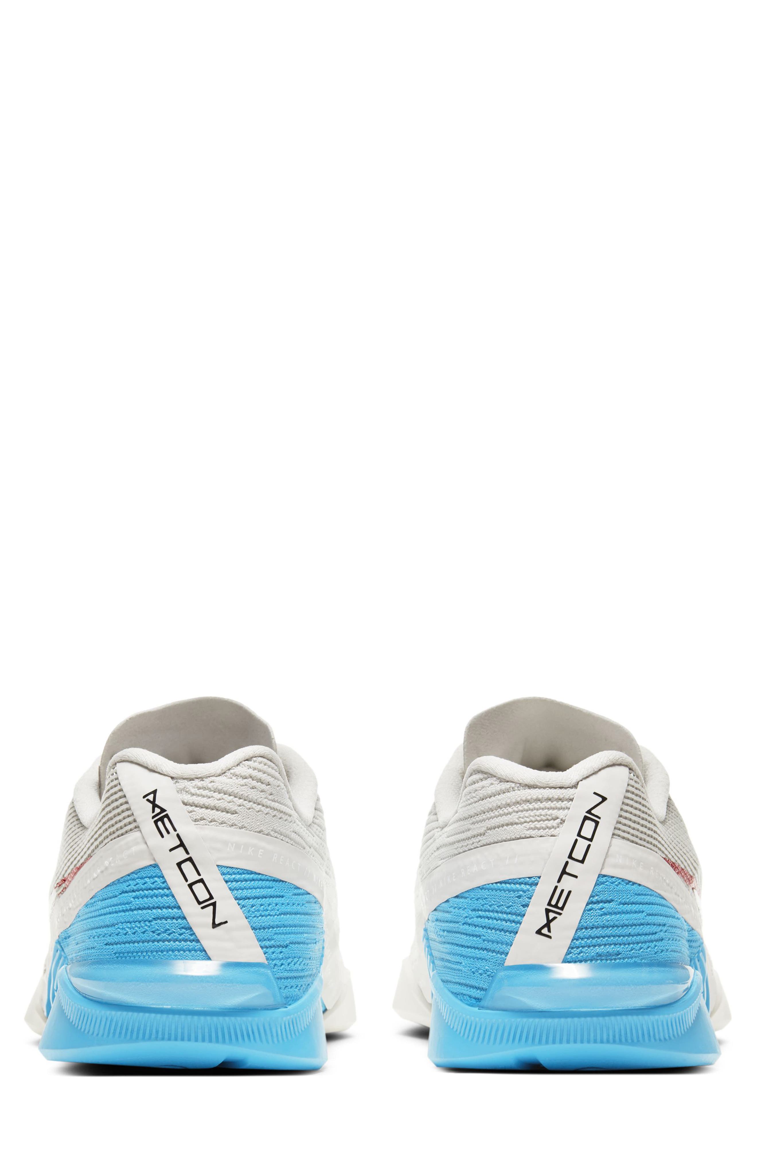 React Metcon Turbo Training Shoe, Alternate, color, BONE/ BLUE/ BLACK/ RED
