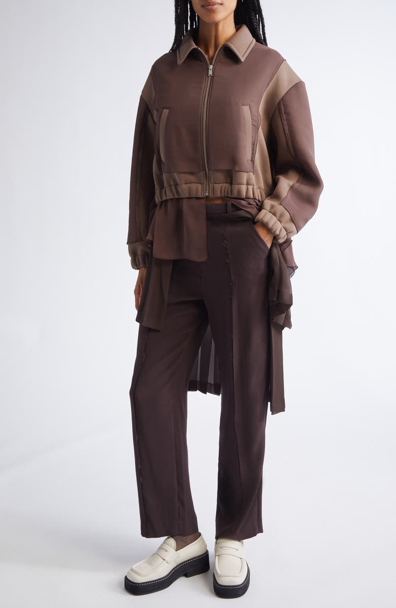 Undercover Colorblock Blouson Jacket, Alternate, color, Gray Brown