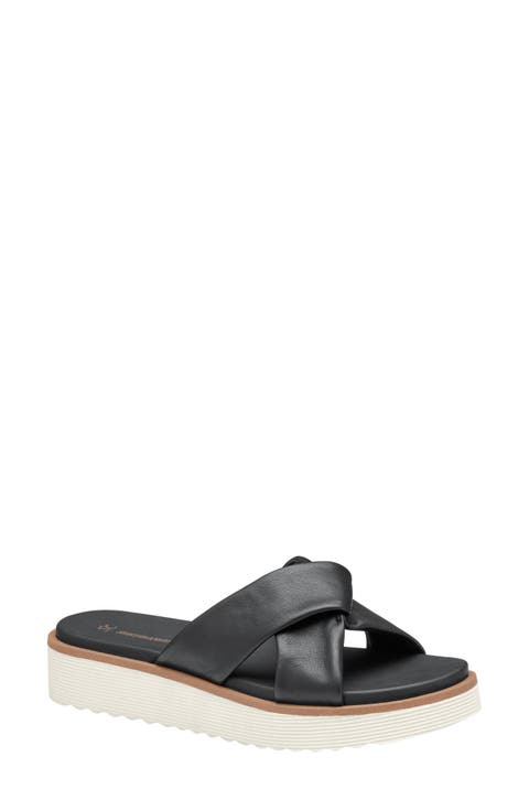 Mitzi Knot Platform Wedge Slide Sandal (Women)