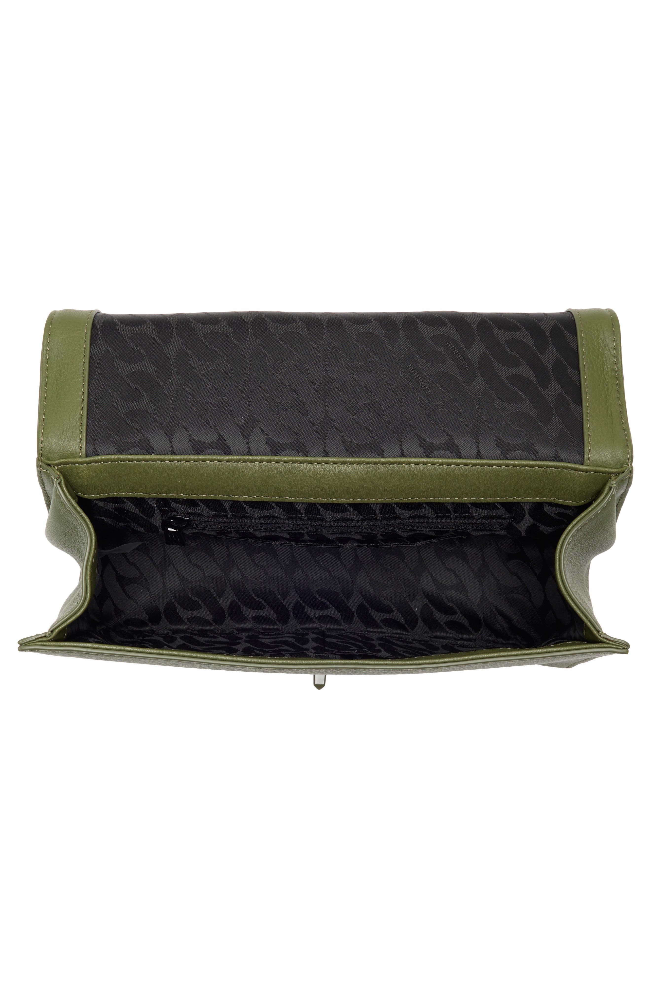 Rebecca Minkoff Chevron Quilted Love Crossbody Bag, Alternate, color, Sage