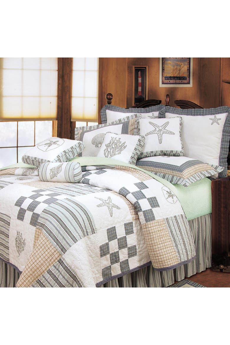 Hightide Shells Bedding Collection, Main, color, Blue