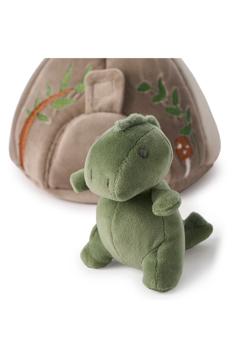 Elegant Baby Dino Friend Set of 3 Plush Toys & Storage Bag, Alternate, color, Multi