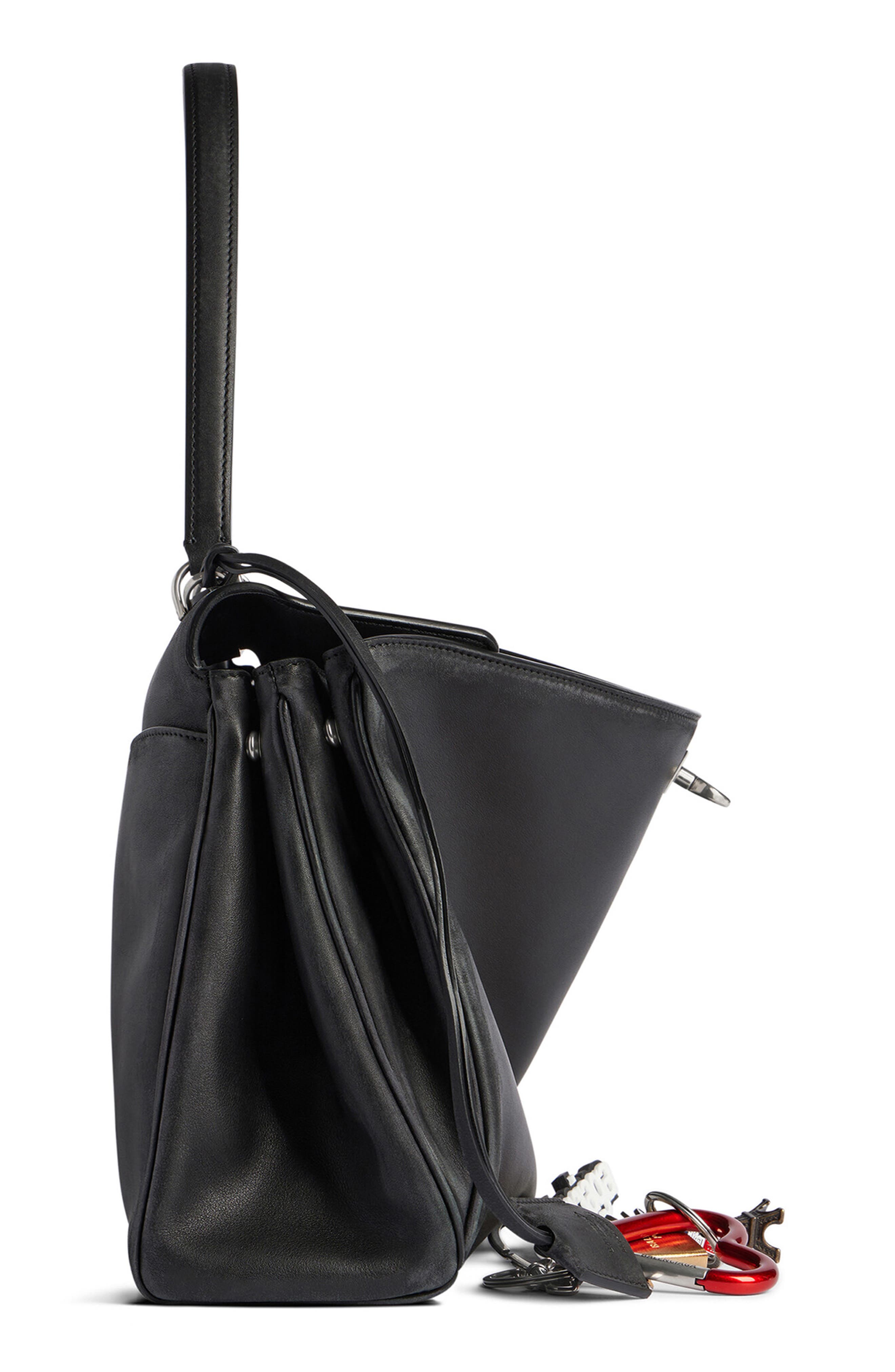 Balenciaga Rodeo Leather Shoulder Bag, Alternate, color, 