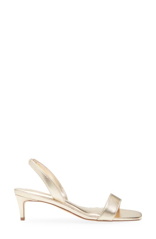 Lilly Pulitzer ® Cary Slingback Kitten Heel Sandal In Gold Metallic