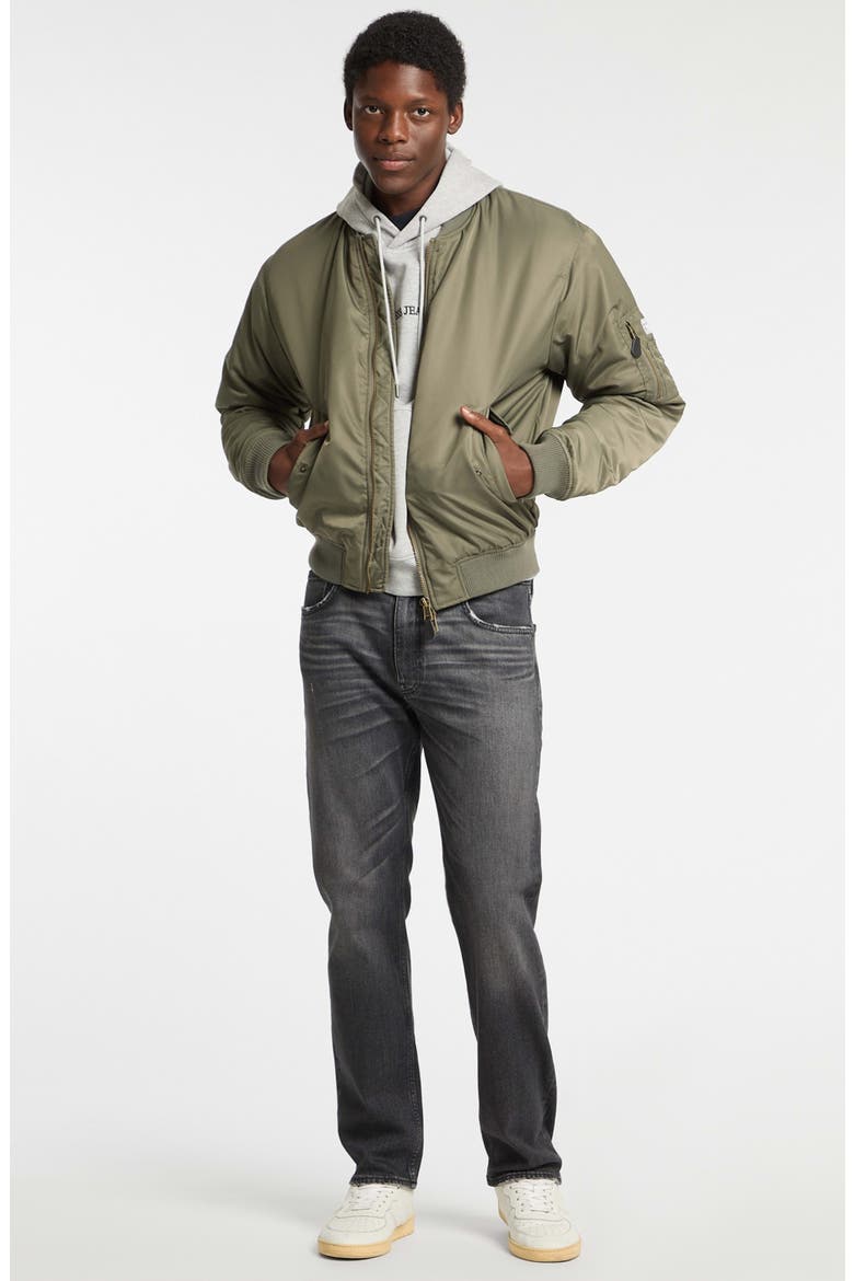 Bomber Jacket, Alternate, color, GREEN