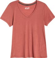 Smartwool Ultralite V-Neck Short Sleeve Merino Wool Blend T-Shirt