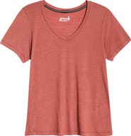 Smartwool Ultralite V-Neck Short Sleeve Merino Wool Blend T-Shirt